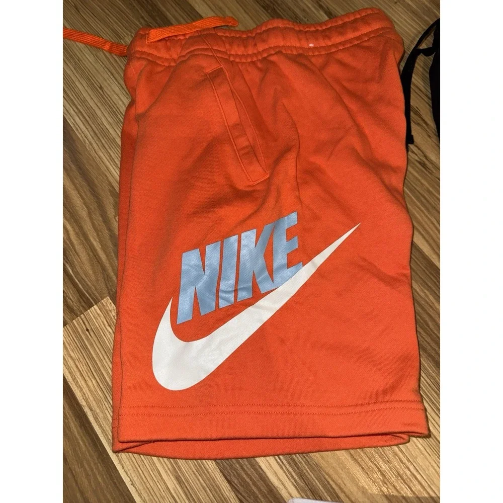 Nike Boy's Medium M Shorts Lot‎ Cotton Orange Black